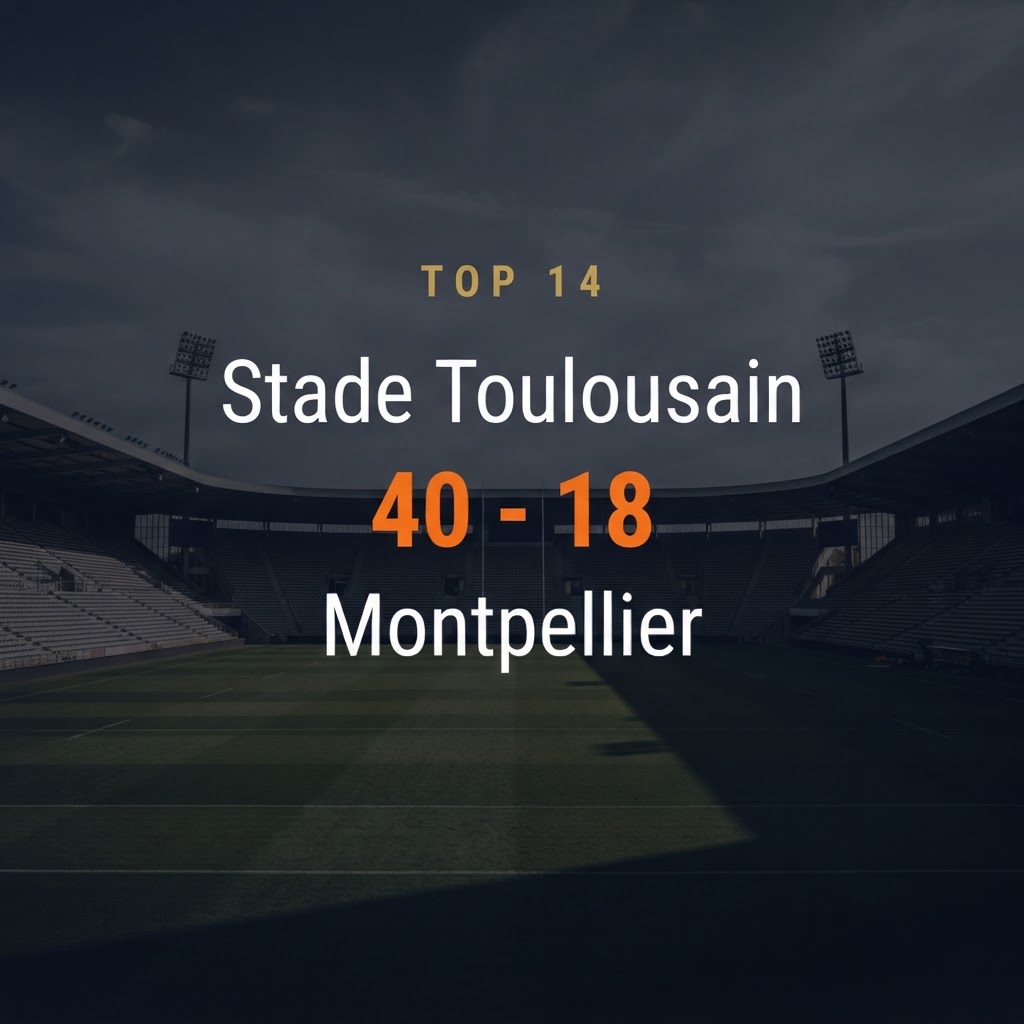 Stade Toulousain 40-18 Montpellier