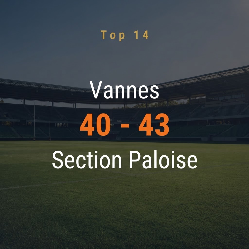 Vannes 40-43 Section Paloise