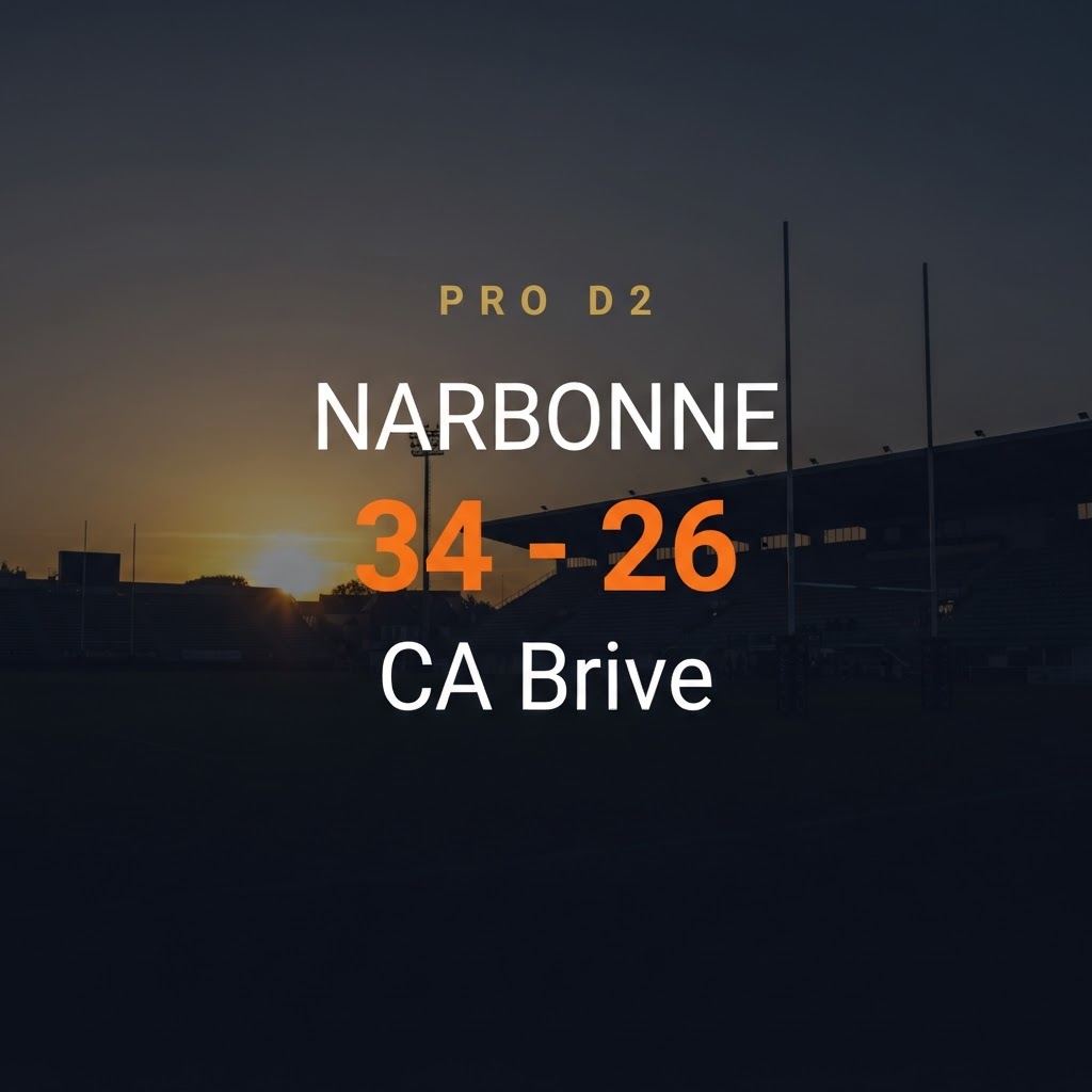 Narbonne 34-26 CA Brive