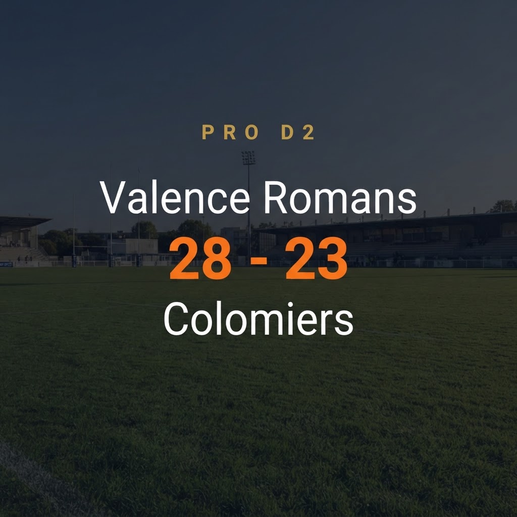 Valence Romans 28-23 Colomiers