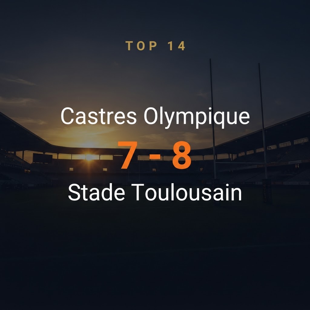 Castres Olympique 7-8 Stade Toulousain