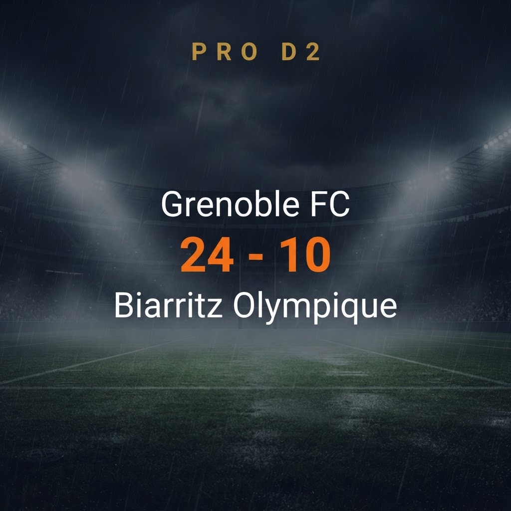 Grenoble FC 24-10 Biarritz Olympique