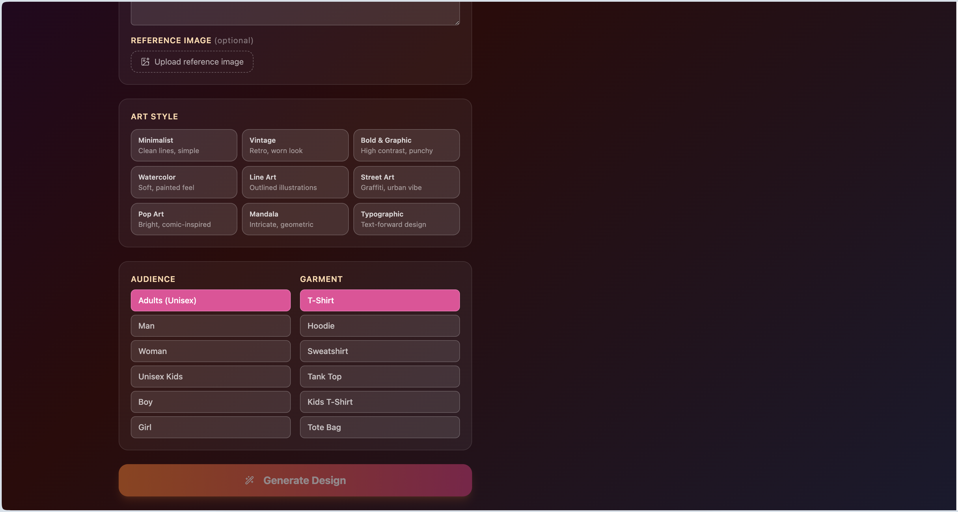 Generative Media for anything template preview