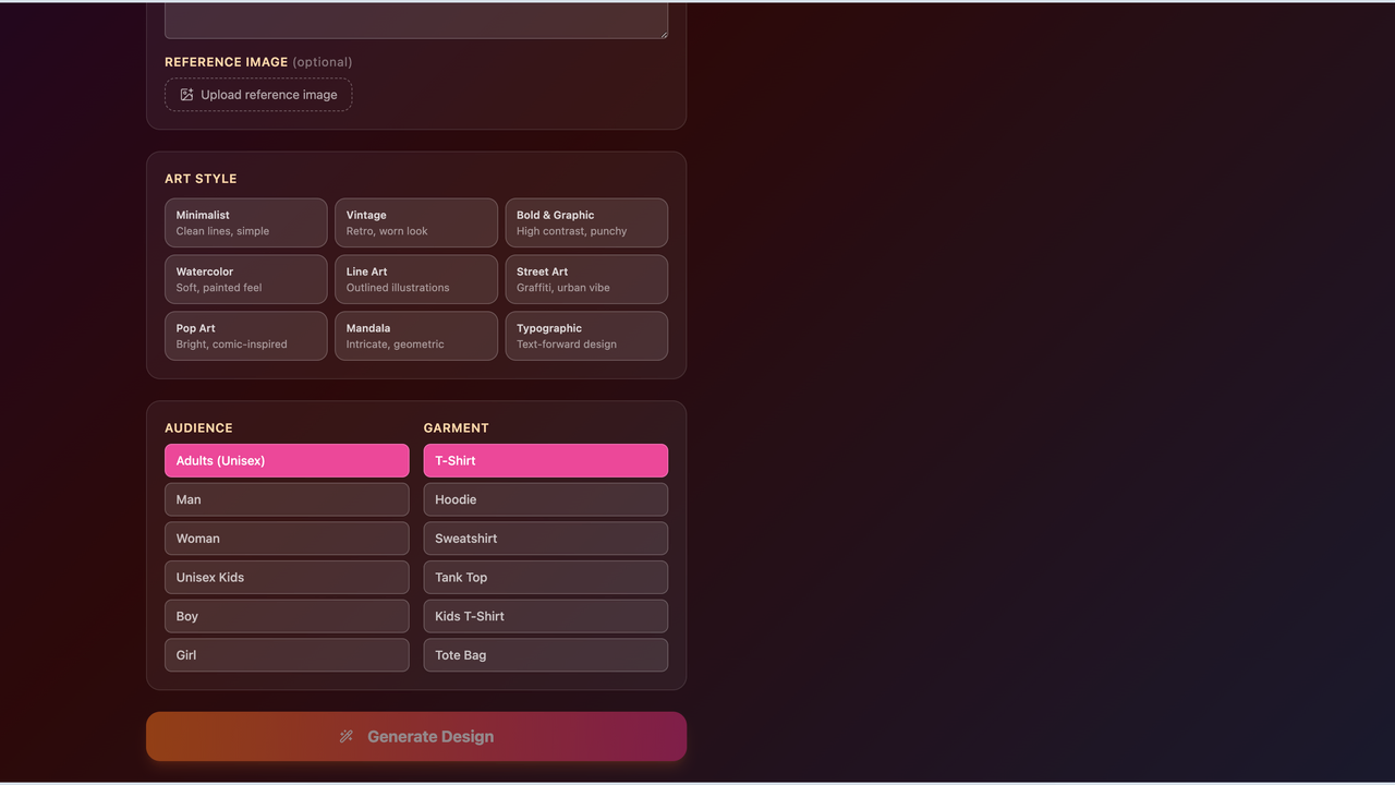 Generative Media for anything template preview