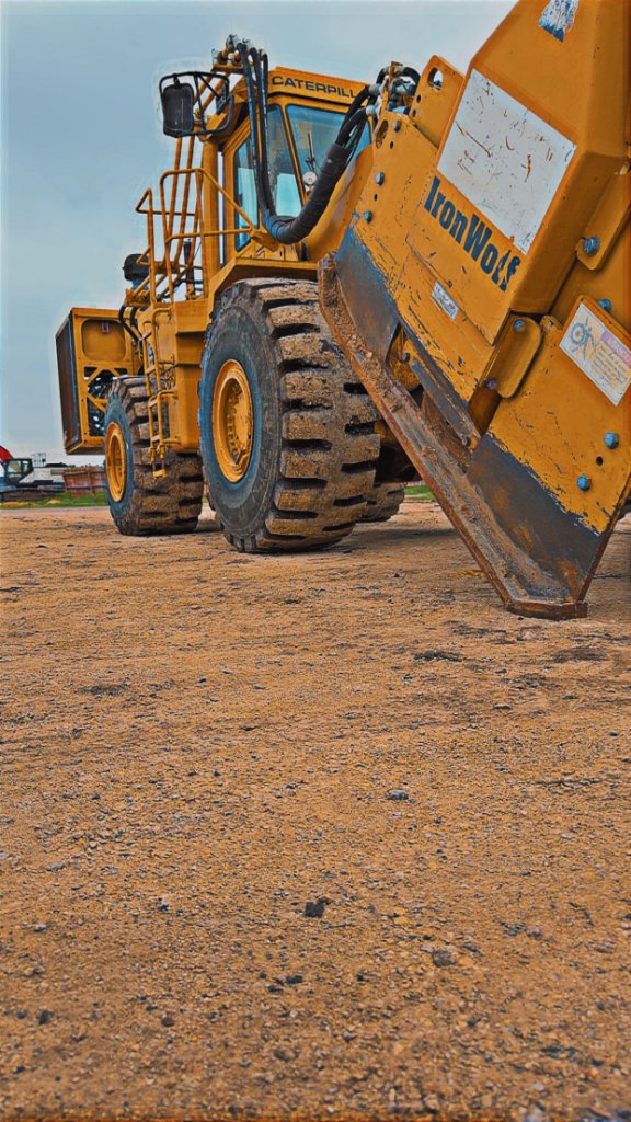 Caterpillar with IronWolf Attachment