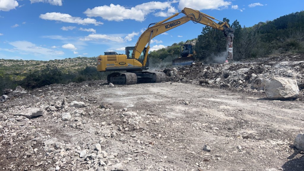 Kobelco Excavator at Work