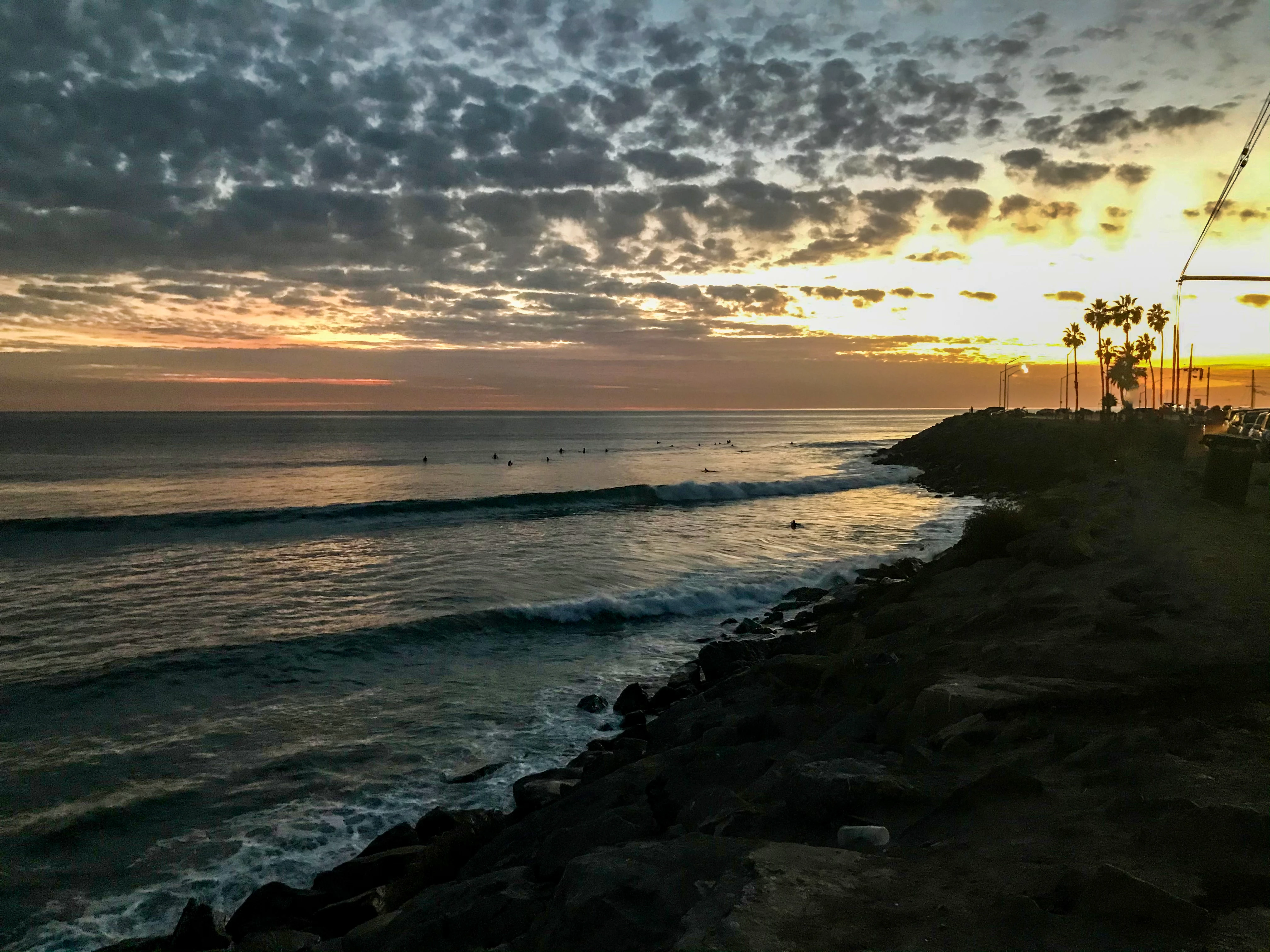 Sunrise over the break