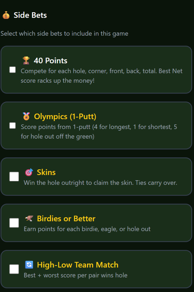 Side Bets