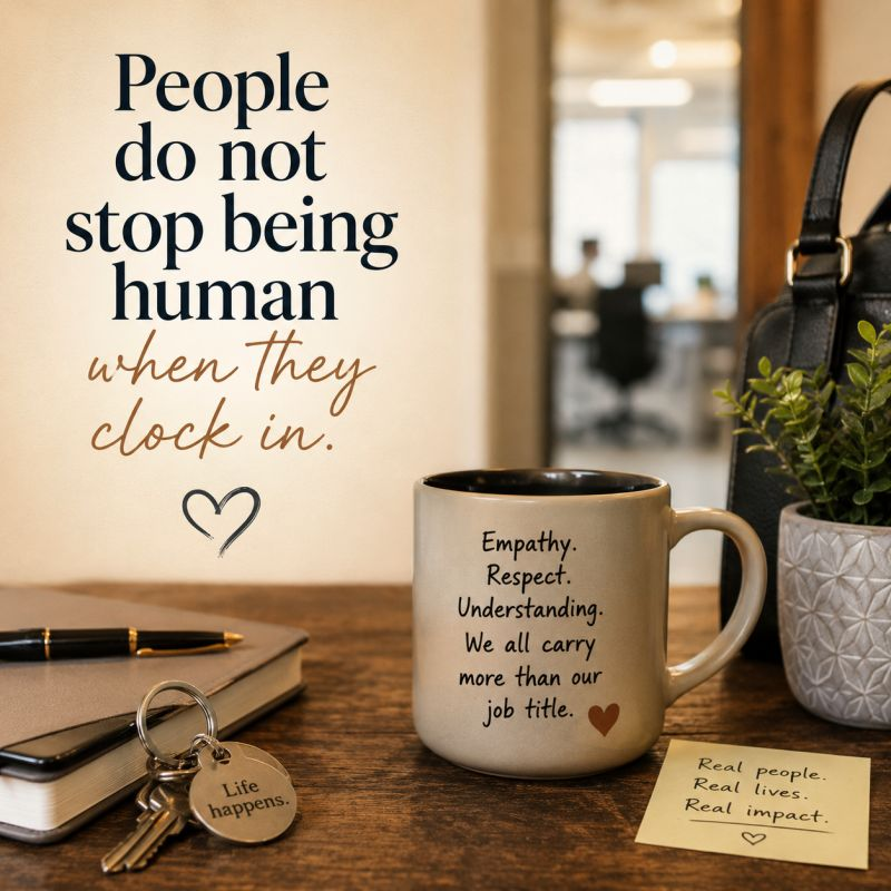 People do not stop being human when they clock in.