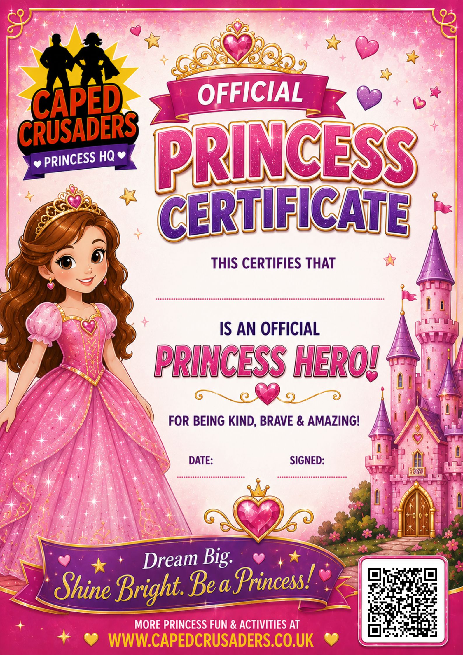 Princess Certificate
