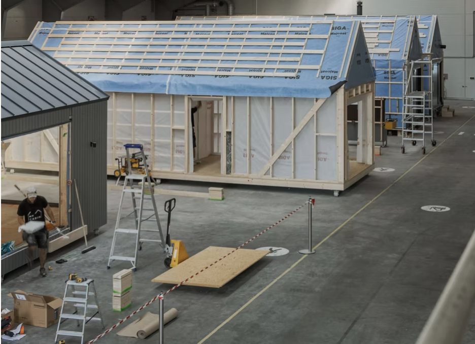 Step 4: Production of the sauna – build process and quality control