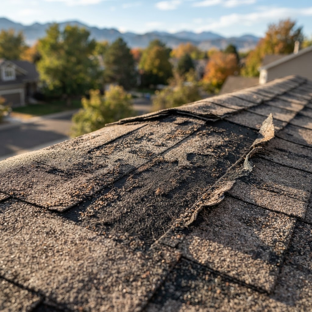 Roof replacement on an older Littleton, Colorado home.