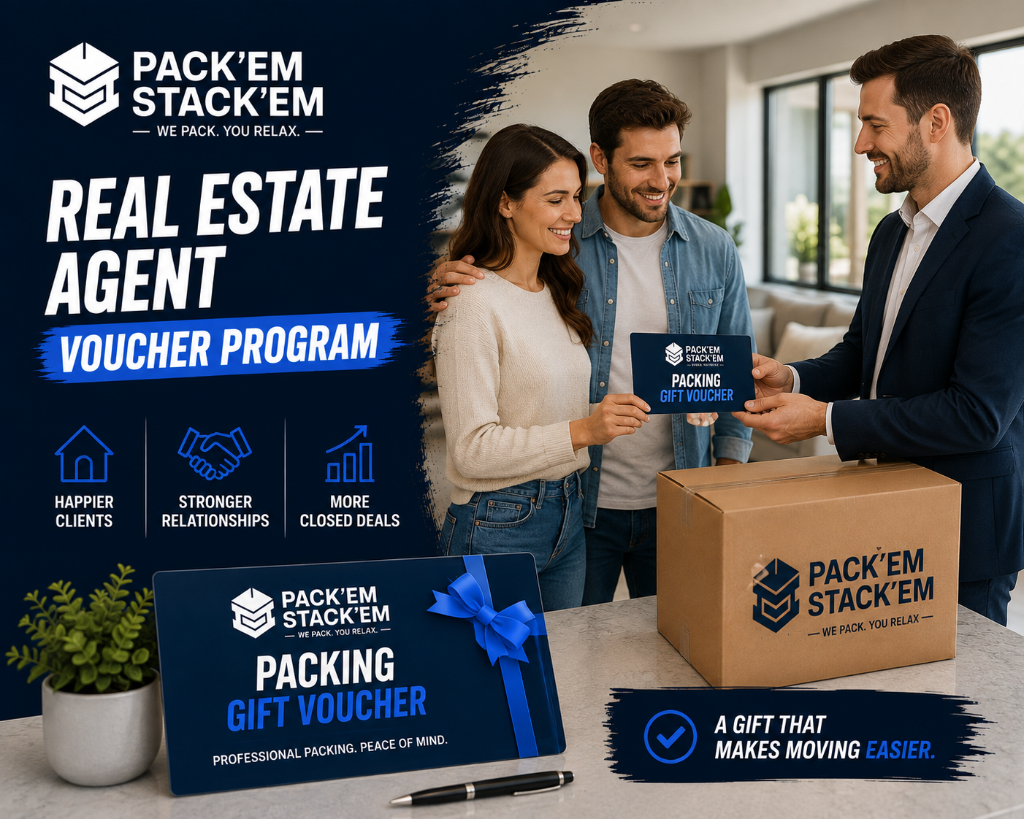 PackEmStackEm real estate agent voucher program