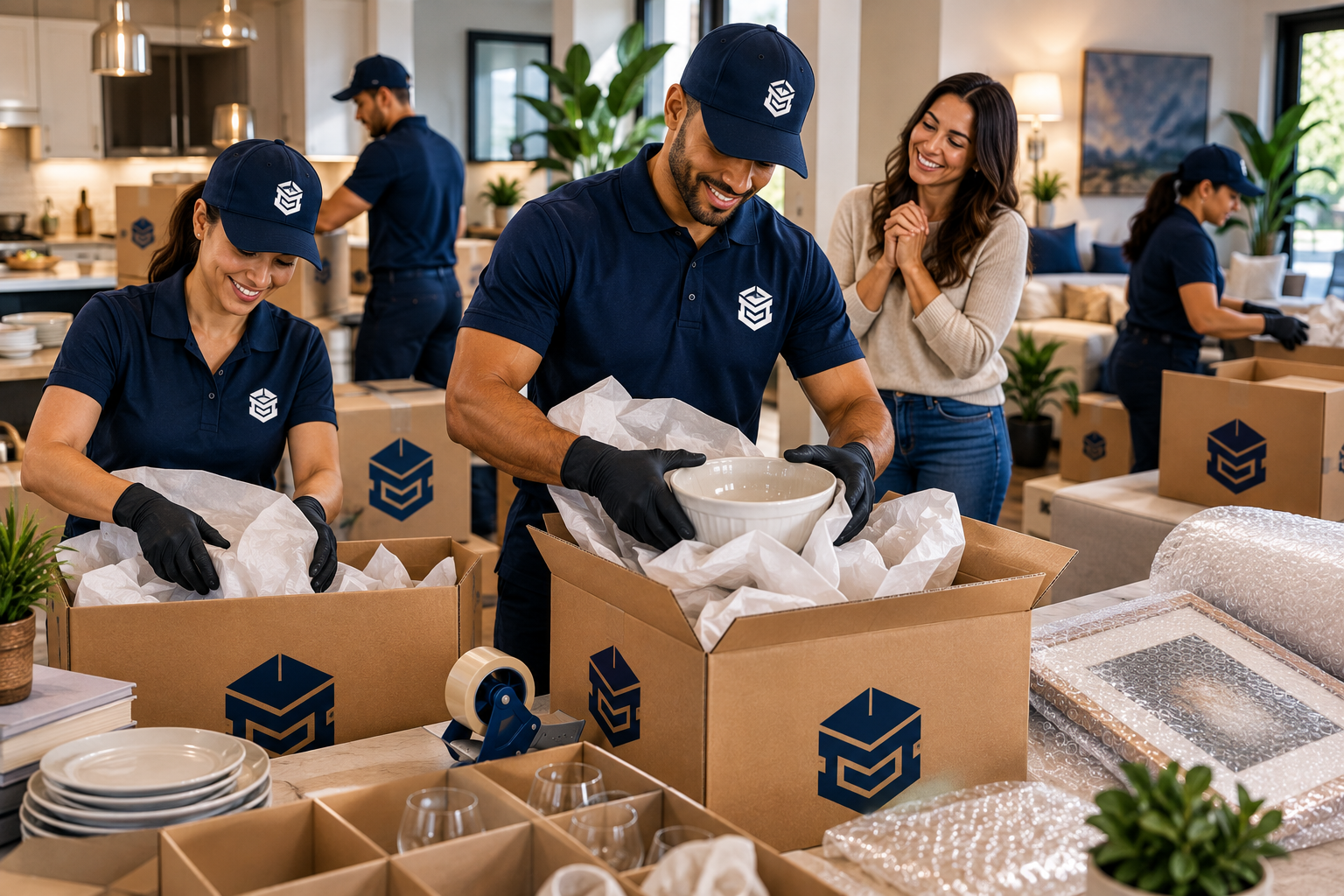 Why Customers Trust PackEmStackEm — Professional & Reliable, Fast & Efficient, Care for Every Item, 5-Star Service, Transparent Pricing, Satisfaction Guaranteed.