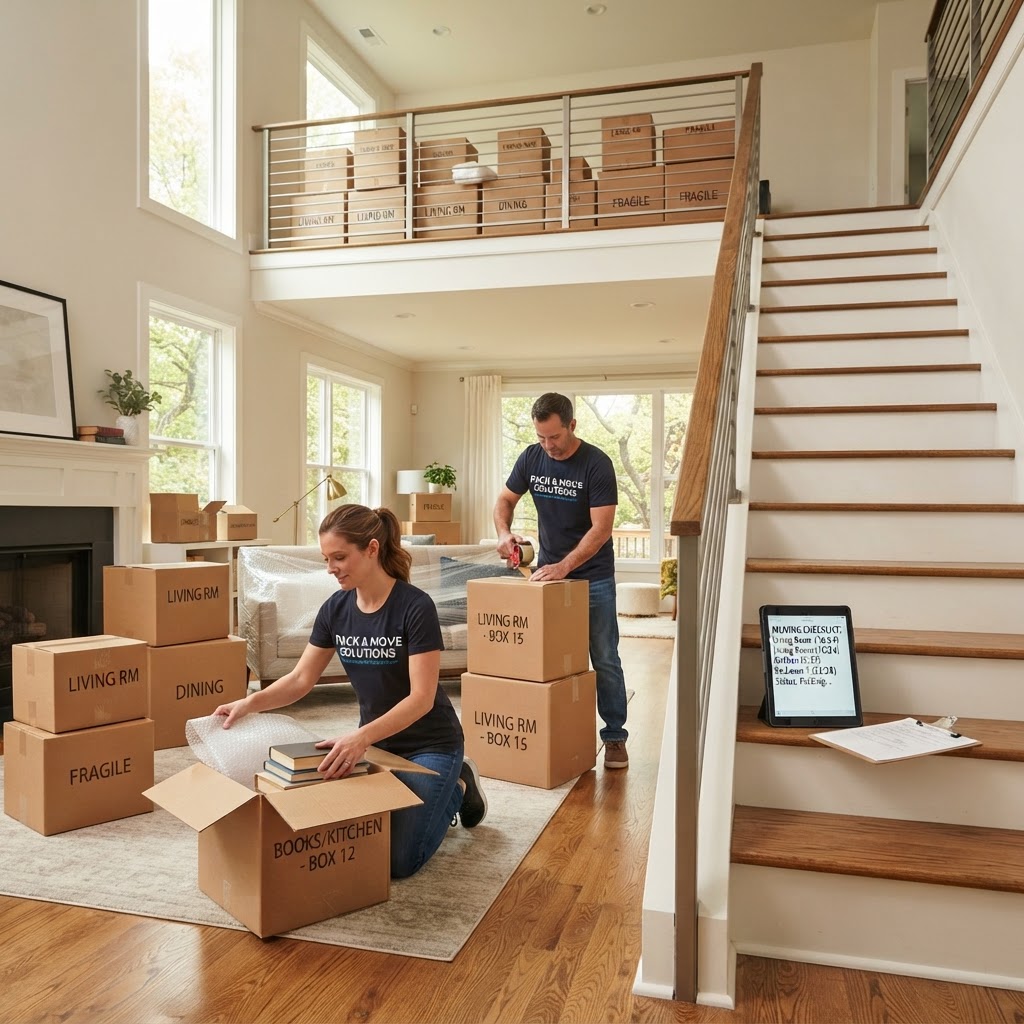 Atlanta Townhome Packing: A Room-by-Room Plan