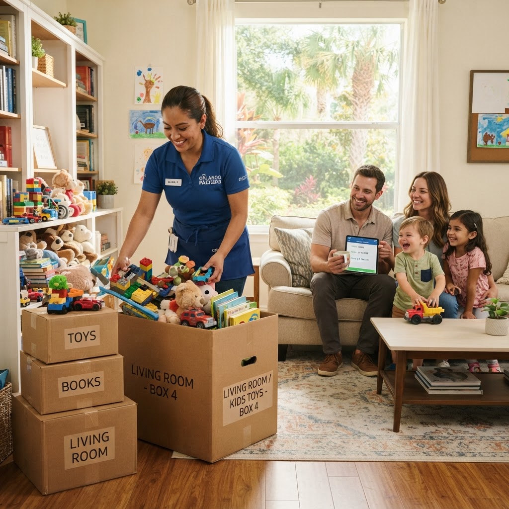 Orlando Family Move: Packing With Kids in the House