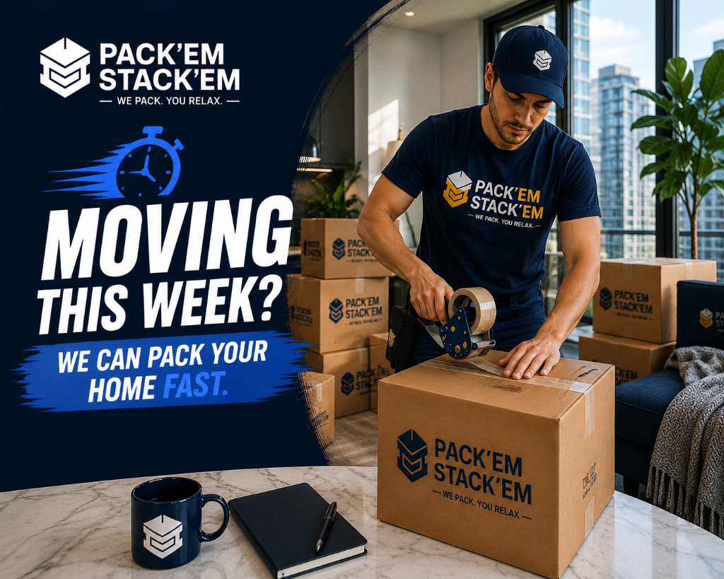 PackEmStackEm professional crew packing a home fast