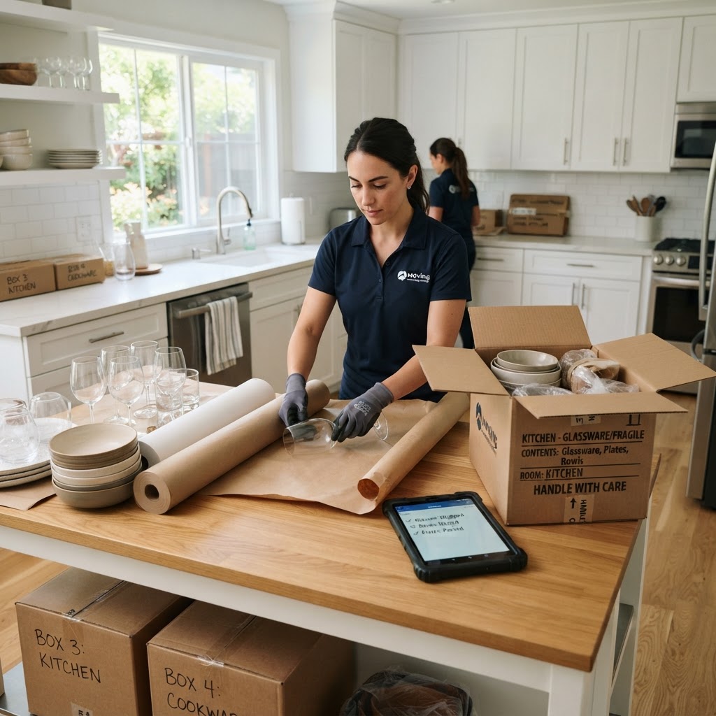 Kitchen Packing Game Plan: Mess-Free in an Hour