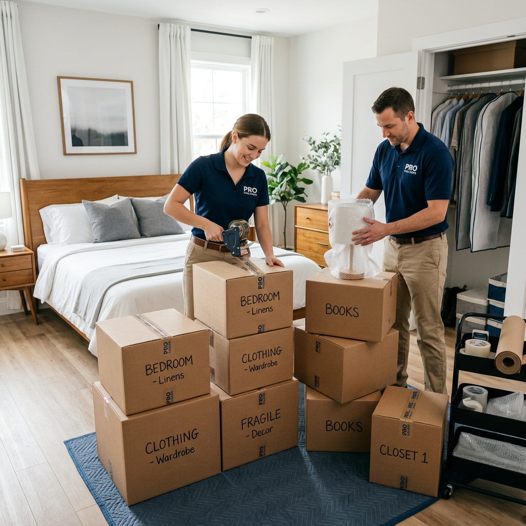 Effortless Bedroom Packing Services | PackEmStackEm