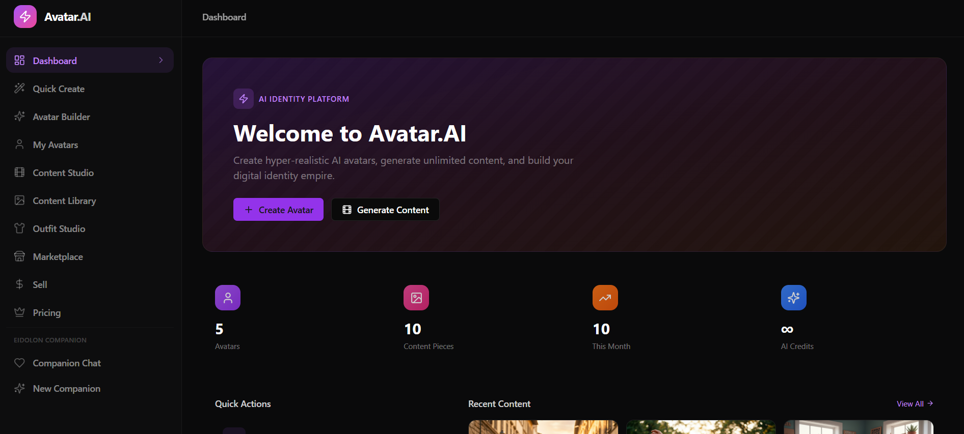 IdentityForge template preview