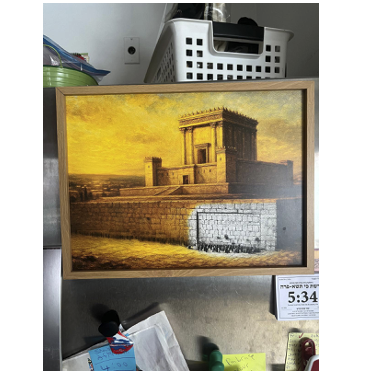 Customer home with Judaica art