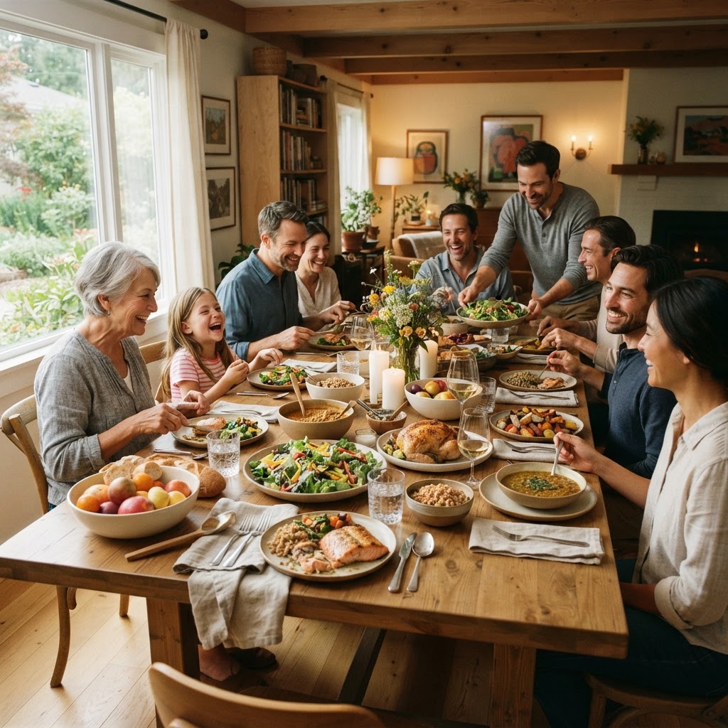 Dining together