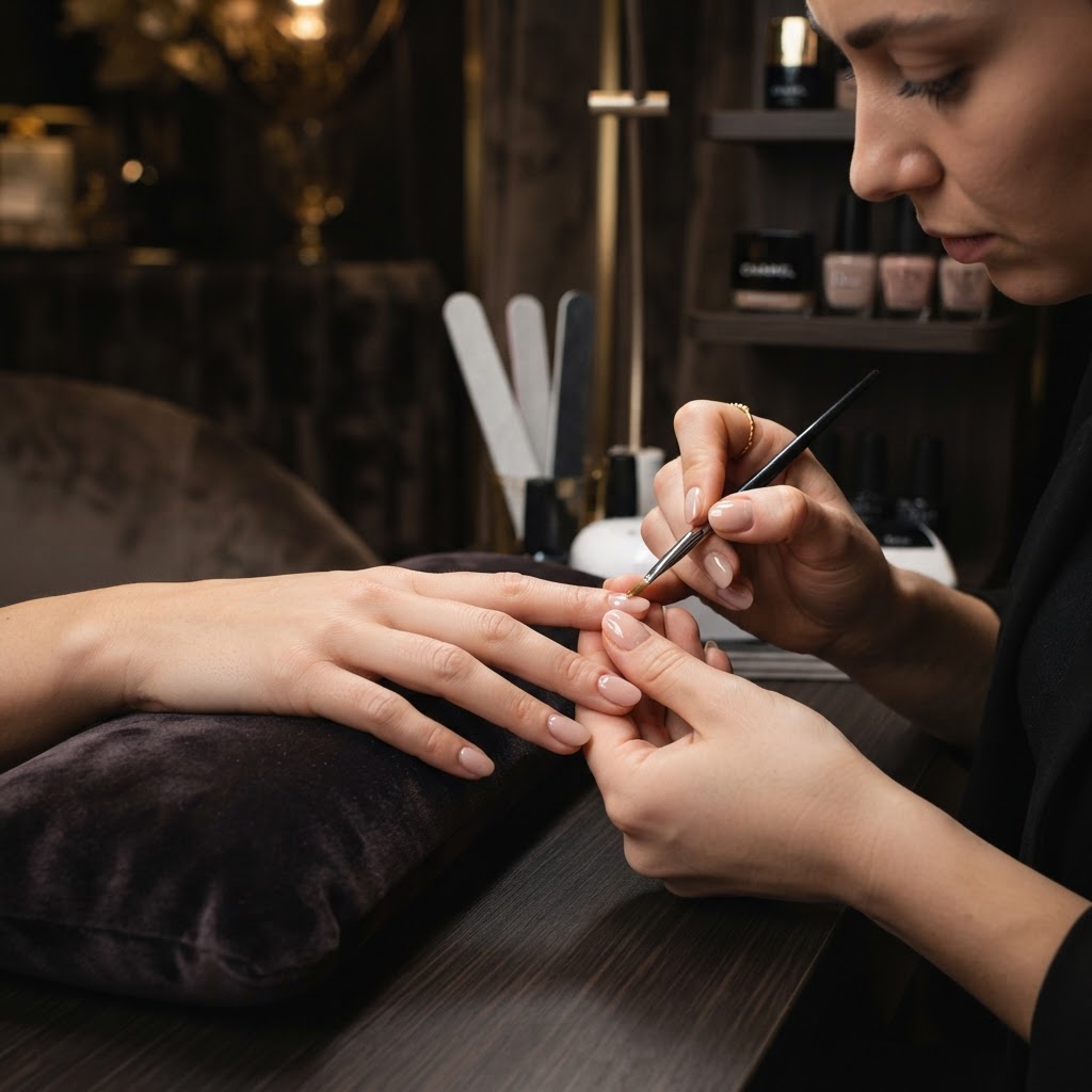 Gainage sur ongles naturels (gel simple)