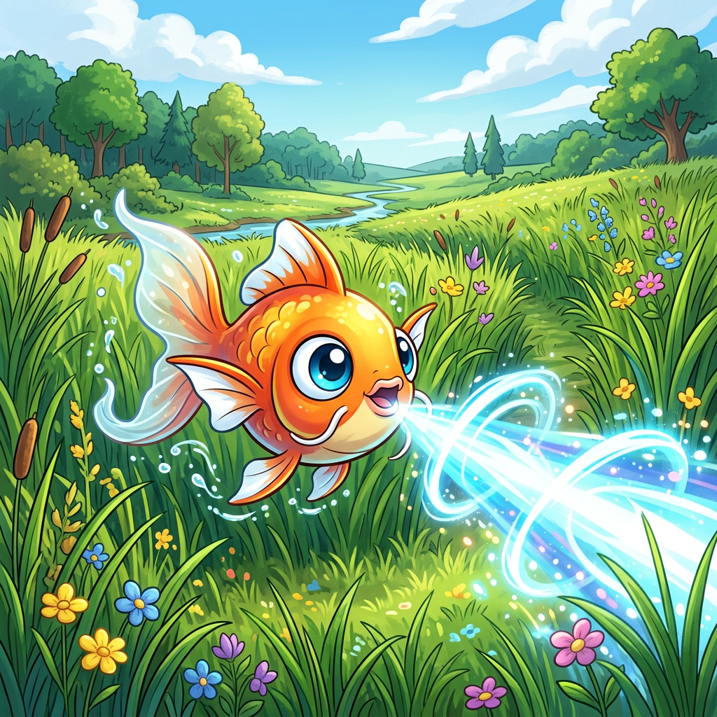 Big eye the gold fish 
