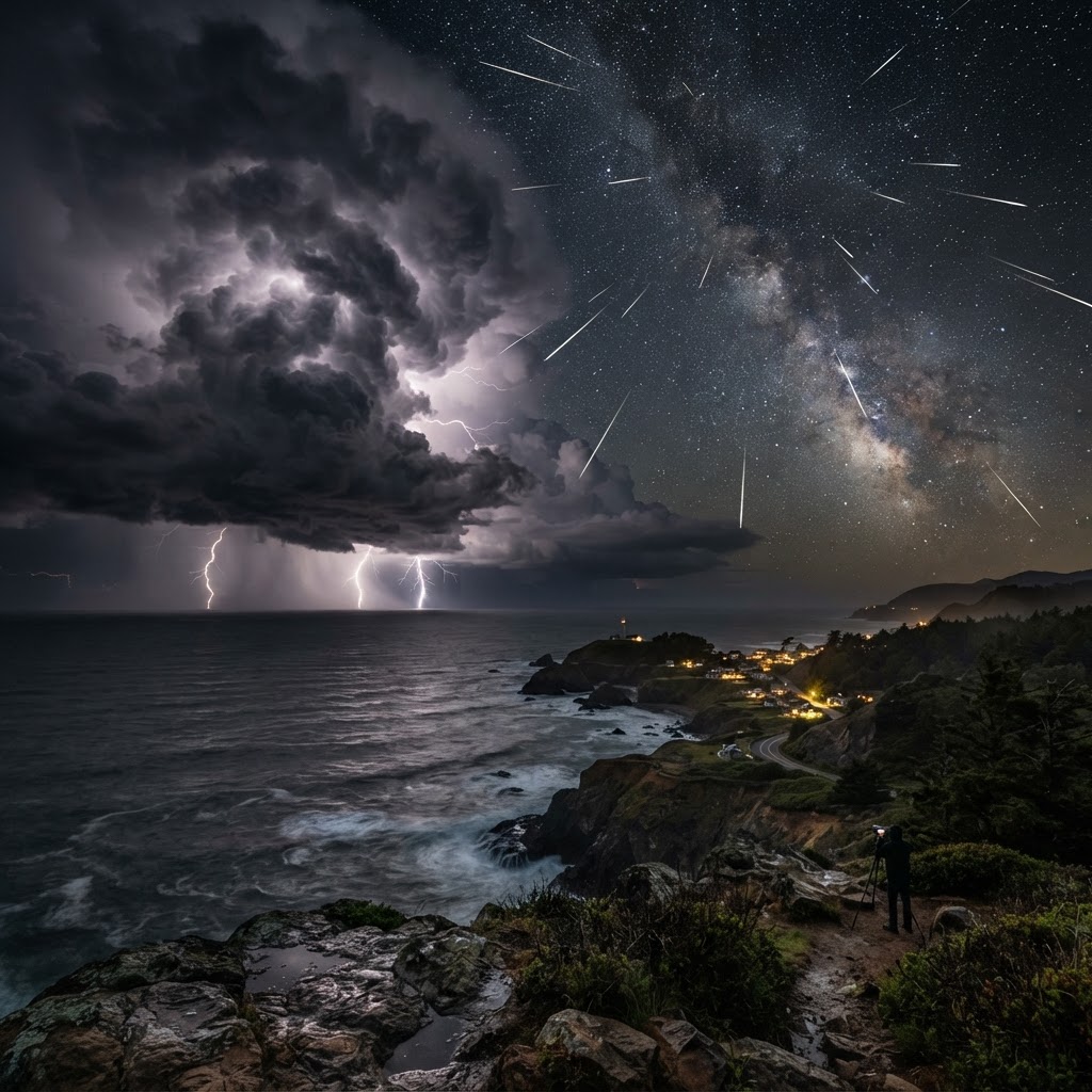 El Niño intensifica-se em agosto e "Lágrimas de São Lourenço" iluminam o céu