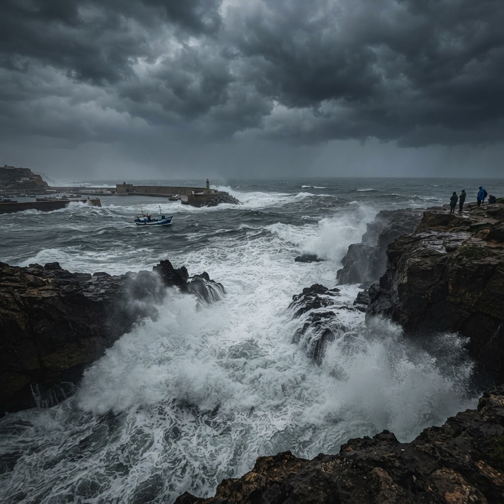 Ciclone atípico e águas quentes marcam estado do mar em Portugal