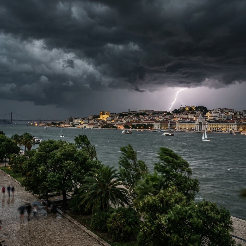 Portugal sob Alerta de Trovoada e Chuva após Vaga de Calor Extremo