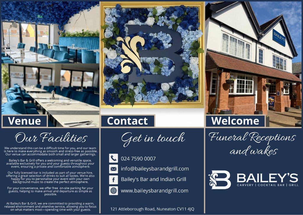 Bailey's Wakes - Venue & Facilities