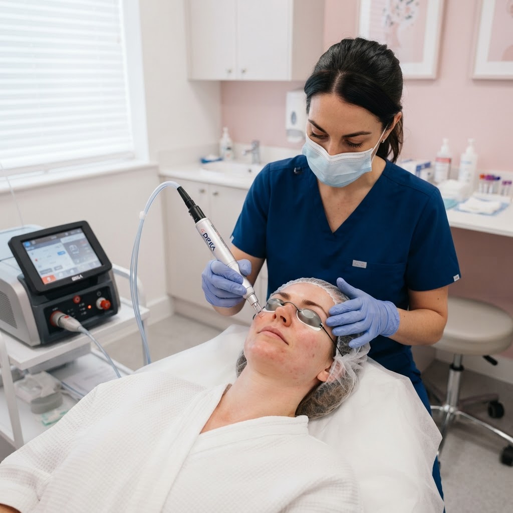 Tratamiento con láser médico para cicatrices de acné en Majadahonda