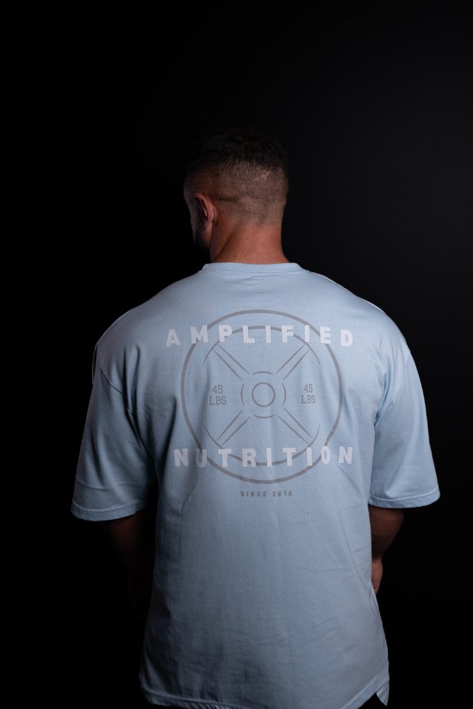 Amplified Oversized Weight Tee – Baby Blue 1