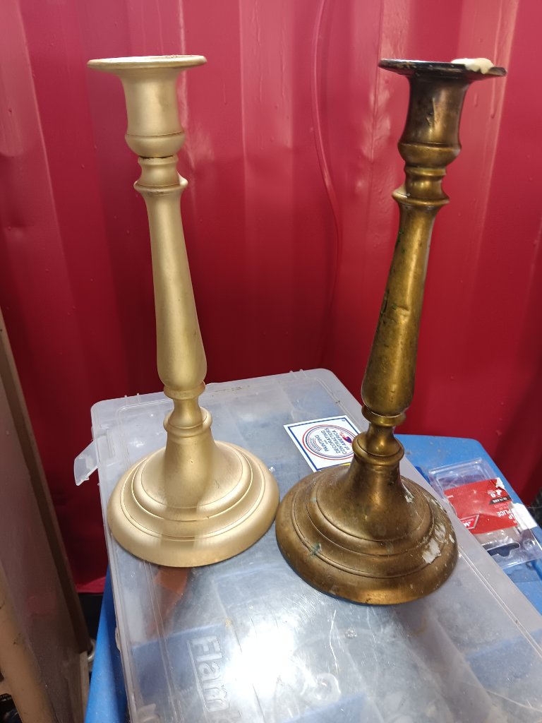 Brass Candlesticks – Before & After