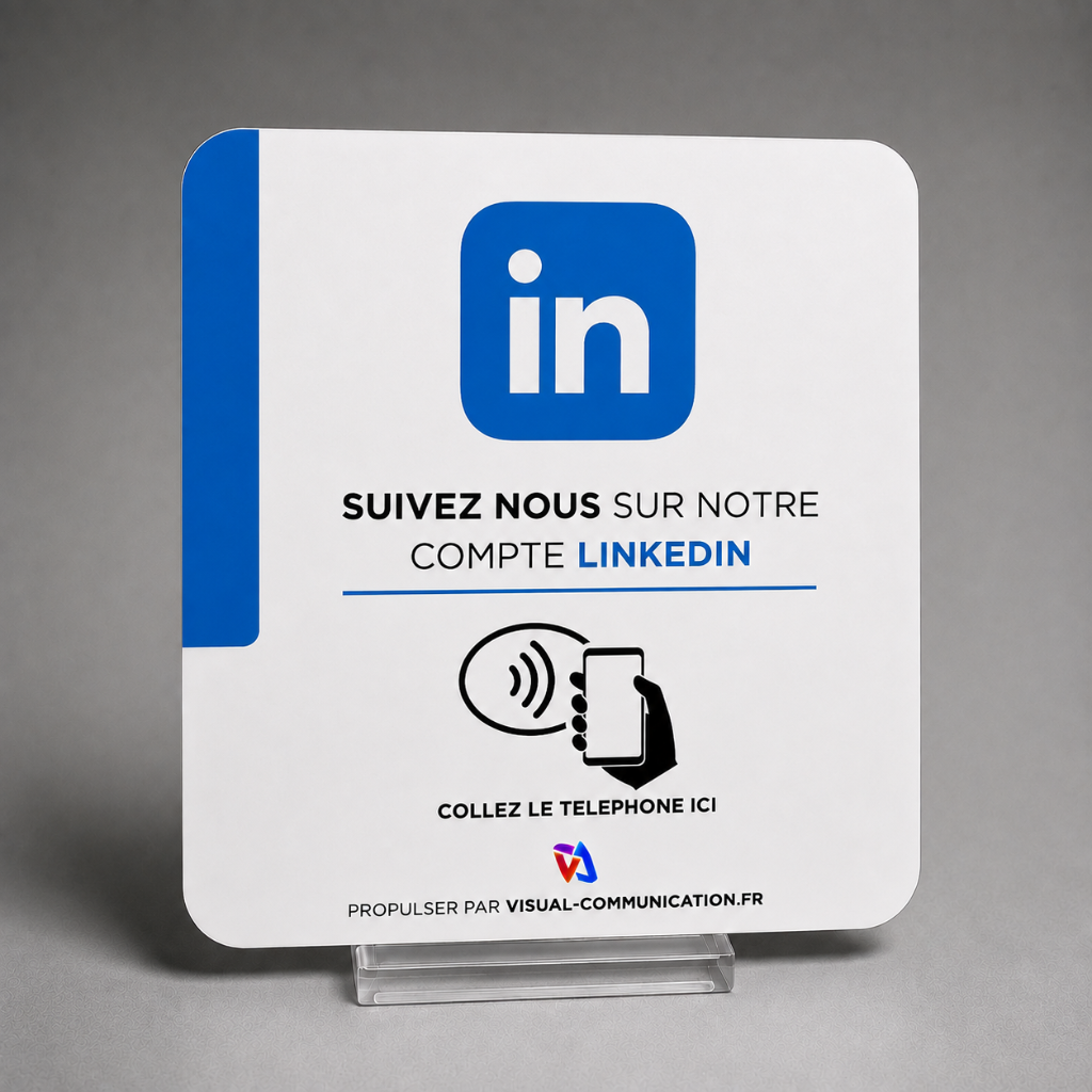 Plaque LinkedIn — Épuré
