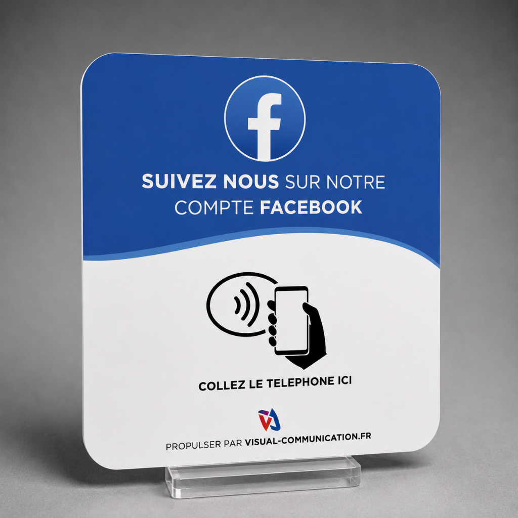 Plaque Facebook — Classique