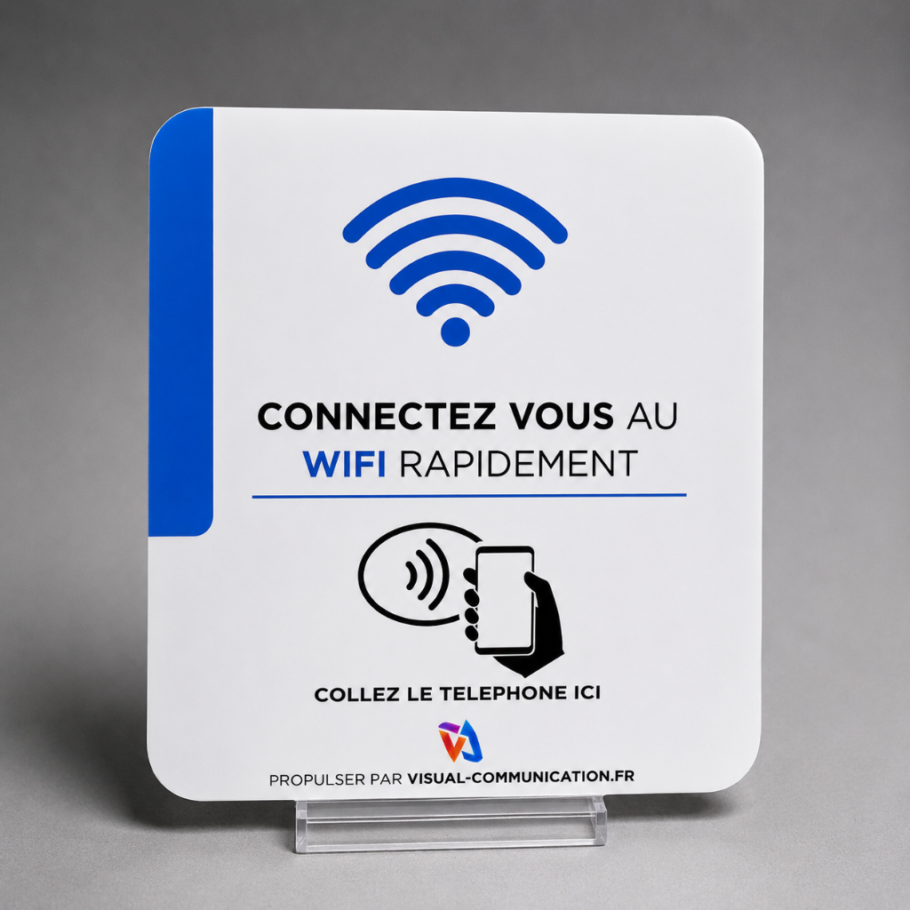 Plaque WiFi — Épuré