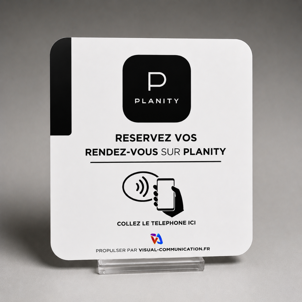 Plaque Planity — Épuré