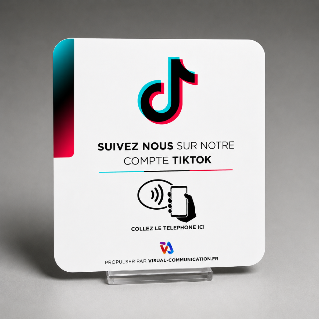Plaque TikTok — Épuré