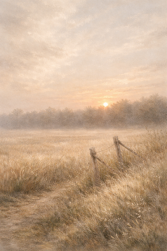 Northern Alberta prairie at sunrise
