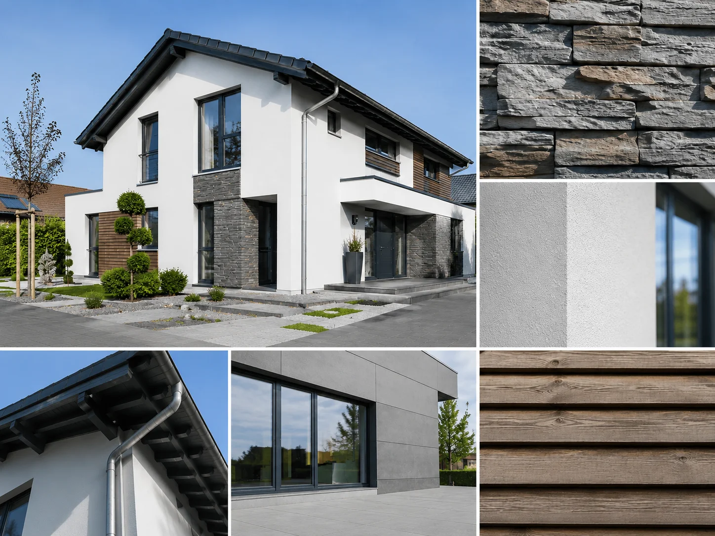 Moderne Hausfassaden Gestaltung mit Stein, Holz und Putz – Wissenswertes 2026