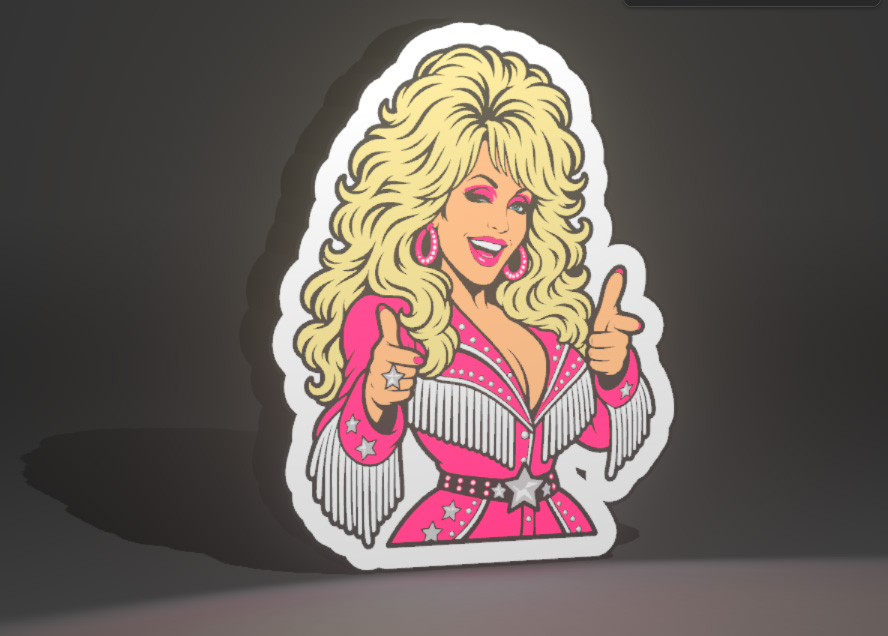 Dolly Parton Lightbox
