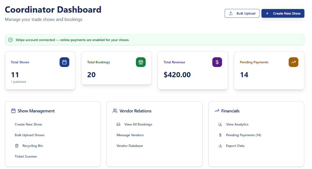 Coordinator Dashboard