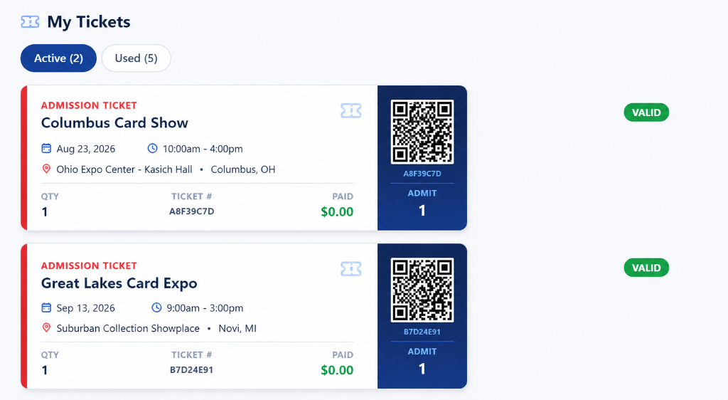 Digital Tickets