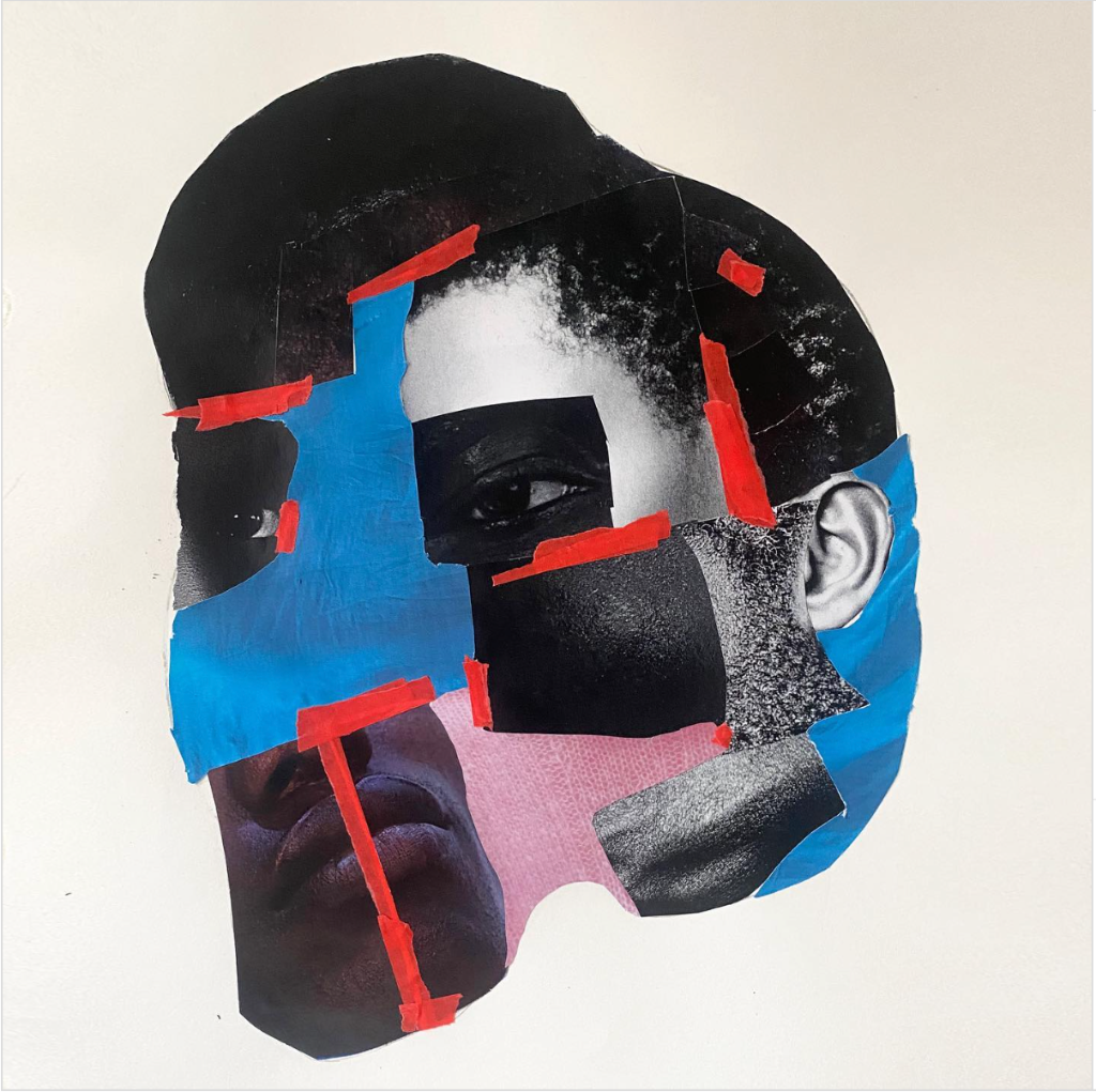 Lakin Ogunbanwo collage reclining