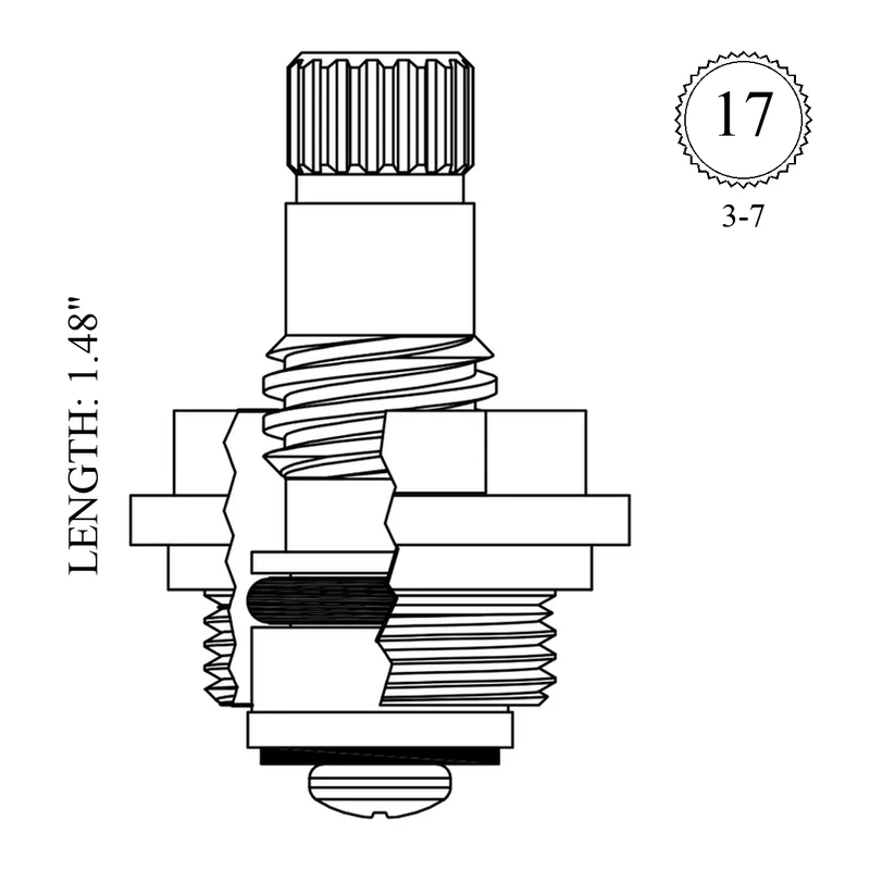 Mansfield LF450981 Replacement Stem Unit