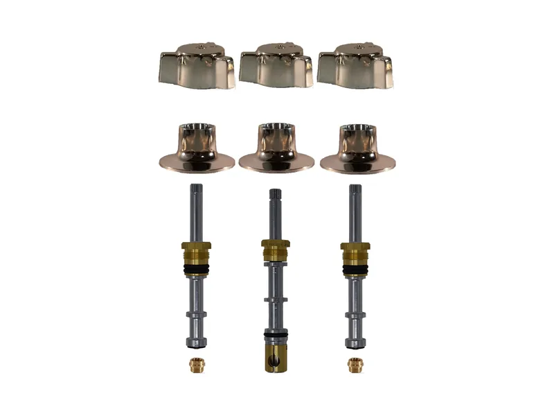 3-Valve Rebuild Kit for Barnes, Cross Handles with 412201 Stems