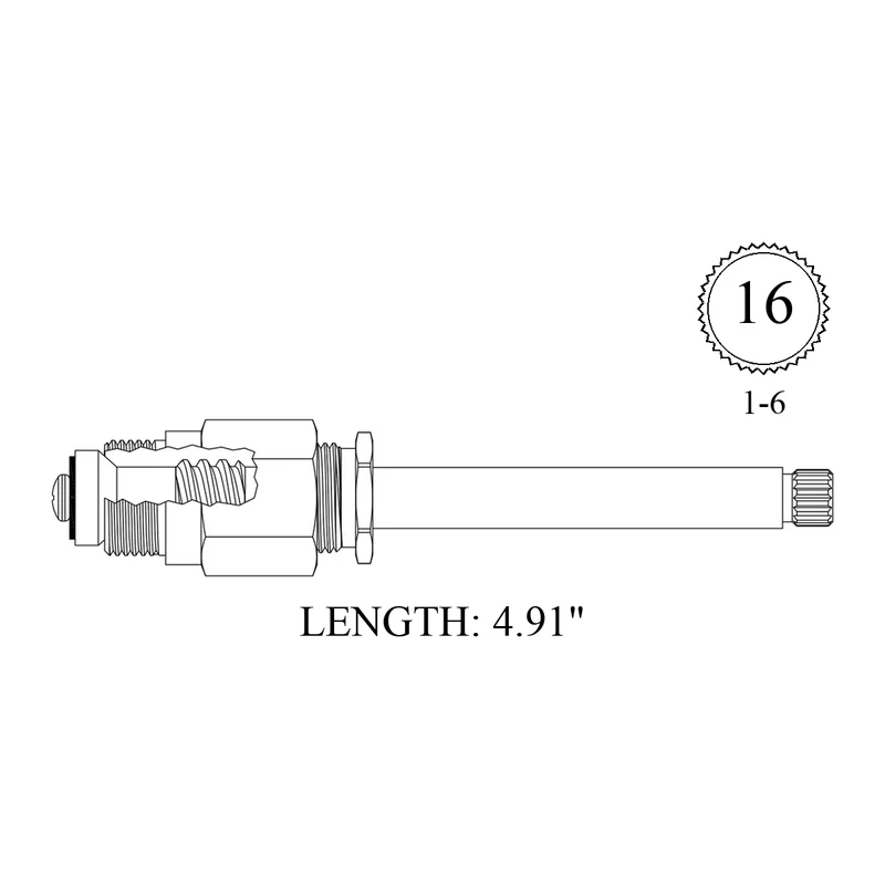 Phylrich 411041 Replacement Stem Unit