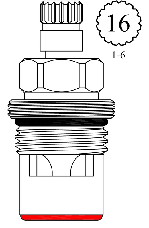 Mountain Plumbing LF456381 Replacement Ceramic Disc Unit